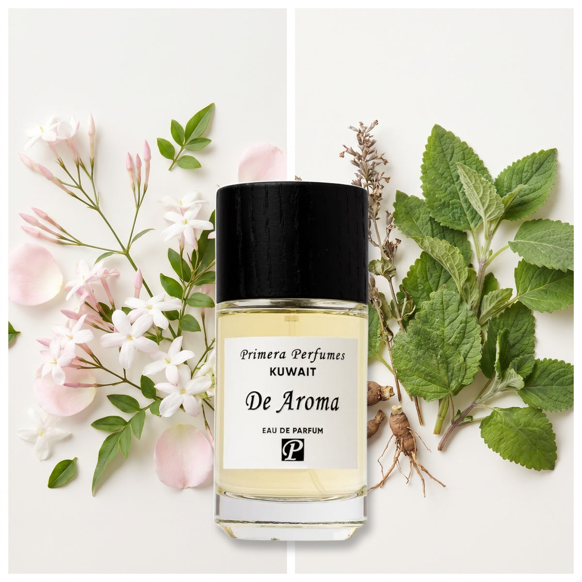 Primera Perfumes Kuwait De Aroma fragrance notes: French Blossoms, Patchouli