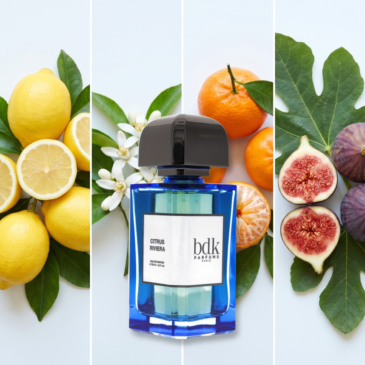 BDK Parfums Citrus Riviera fragrance notes: Italian Lemon, Neroli, Italian Mandarin, Fig