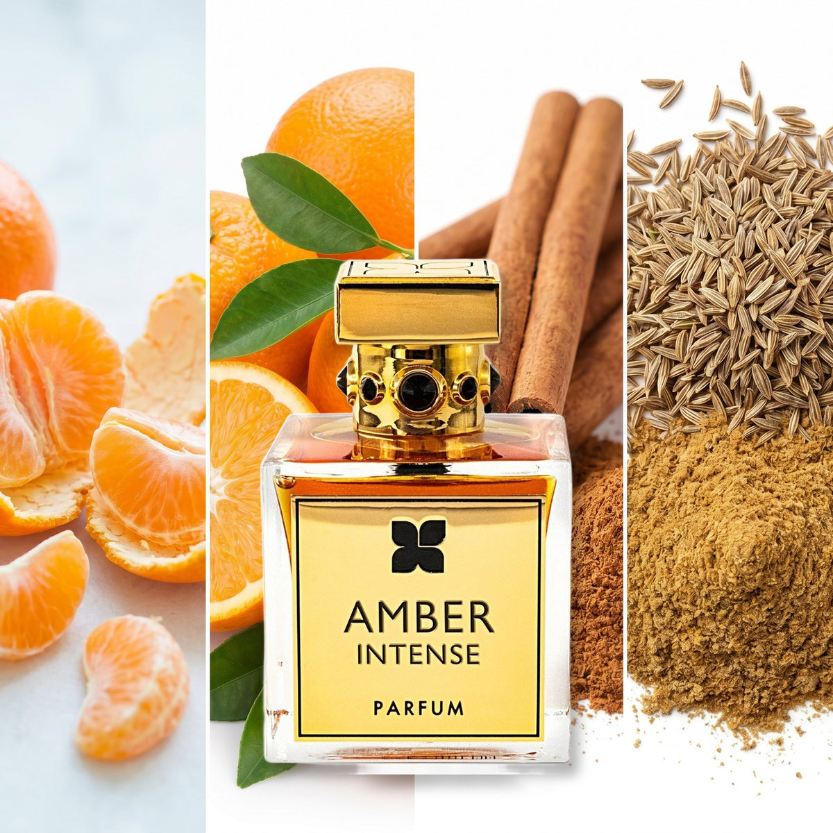 Fragrance du Bois Amber Intense fragrance notes: Tangerine, Orange, Cinnamon, Cumin