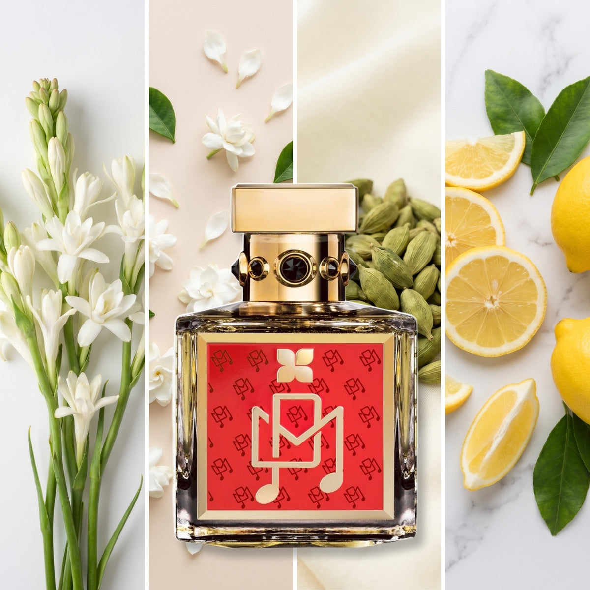 Fragrance du Bois PM fragrance notes: Indian Tuberose, Floral Notes, Cardamom, Lemon