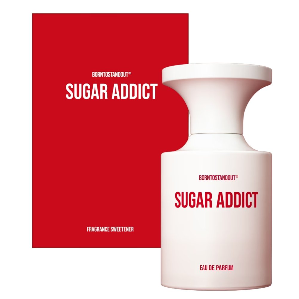 BornToStandOut Sugar Addict 1.7 oz/50 ml Eau de Parfum bottle ScentRabbit