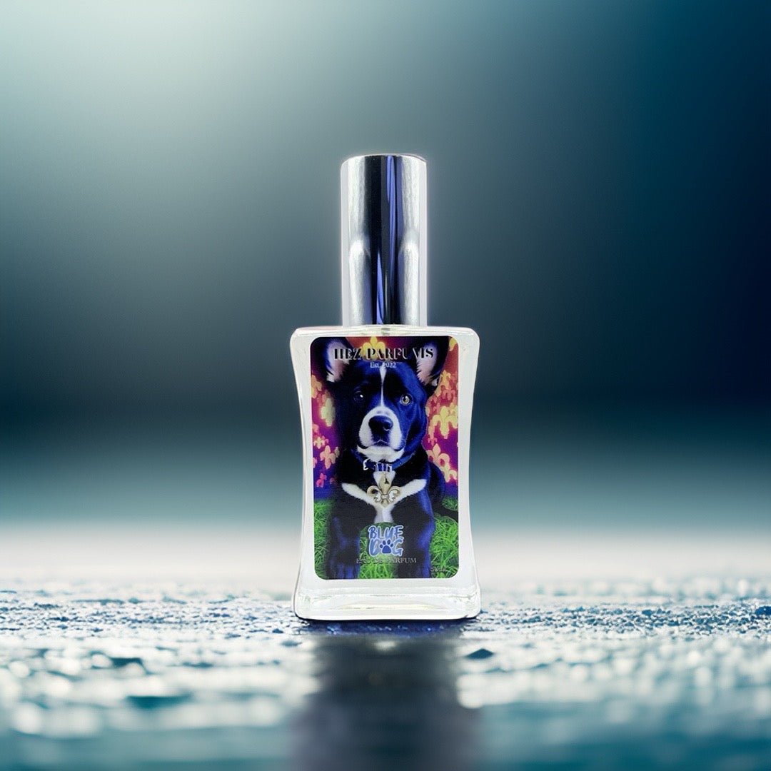 Hez Parfums Blue Dog perfume bottle ScentRabbit