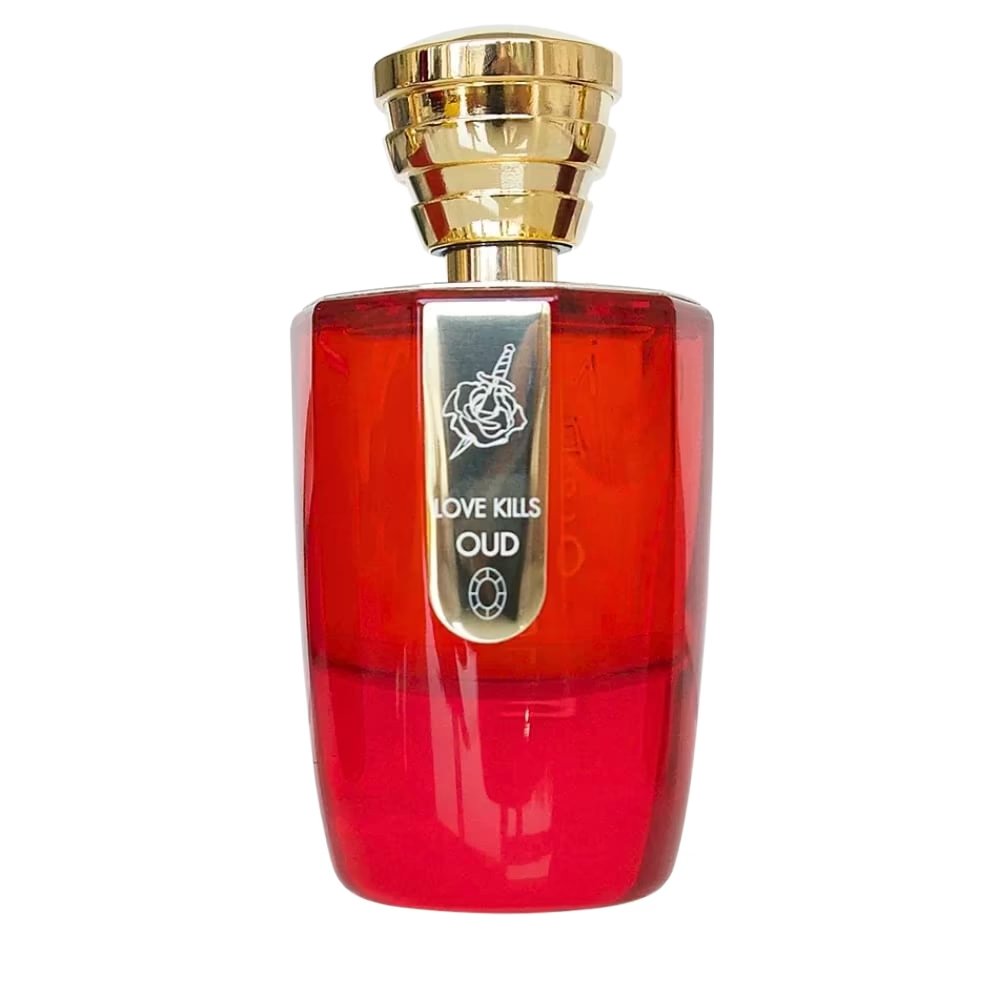 Masque Milano Love Kills Oud 3.4 oz/100 ml Eau de Parfum bottle ScentRabbit