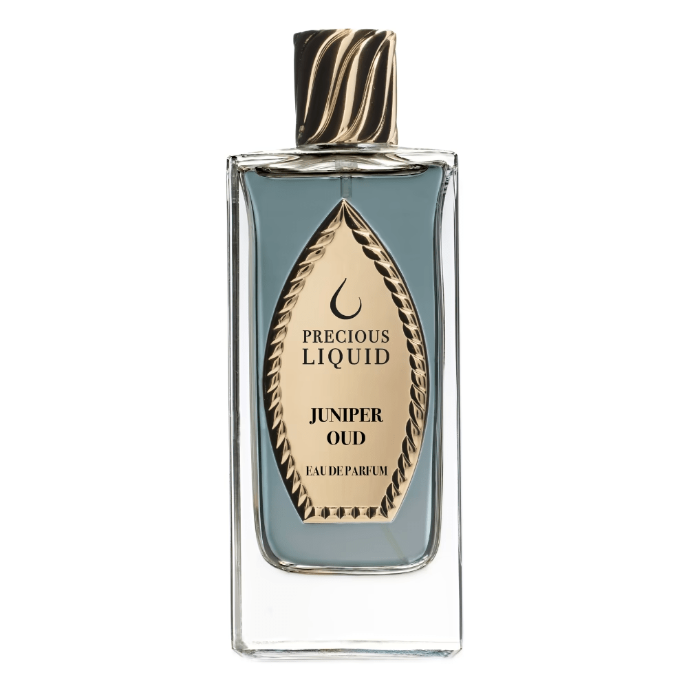 Precious Liquid Juniper Oud 2.5 oz/75 ml Eau de Parfum bottle ScentRabbit