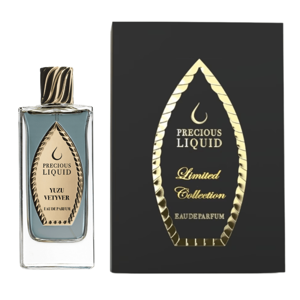 Precious Liquid Yuzu Vetyver 2.5 oz/75 ml Eau de Parfum bottle ScentRabbit