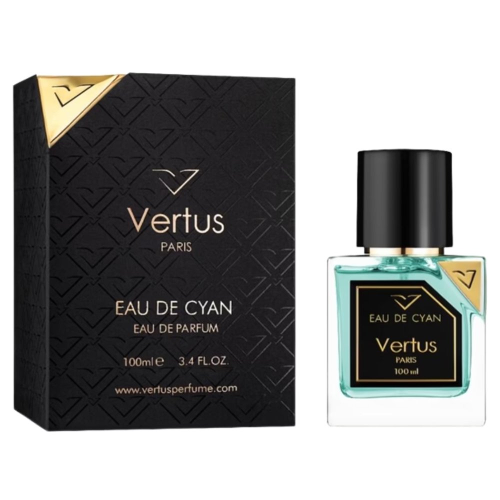 Vertus Eau de Cyan 3.4 oz/100 ml Eau de Parfum bottle ScentRabbit