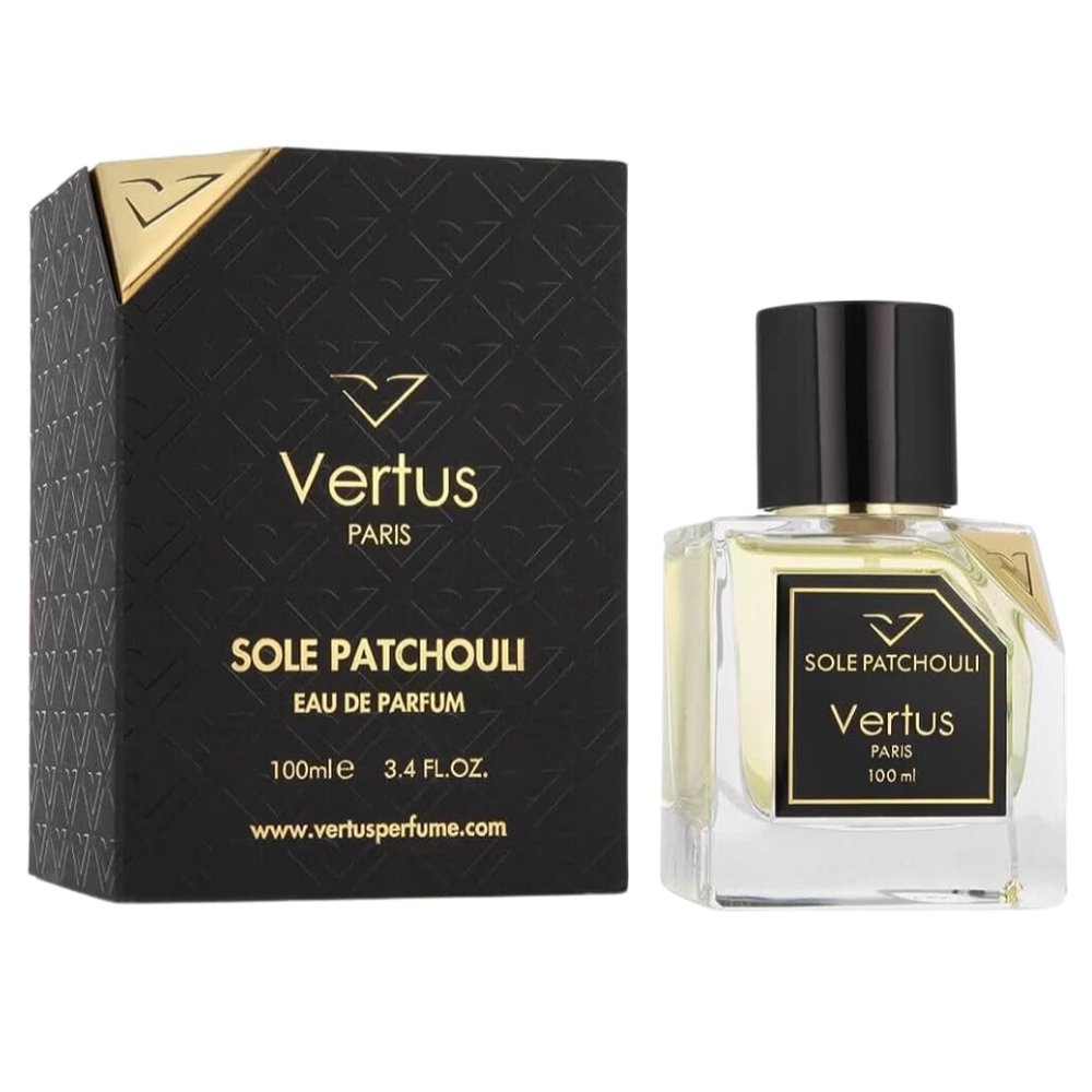 Vertus Sole Patchouli 3.4 oz/100 ml Eau de Parfum bottle ScentRabbit