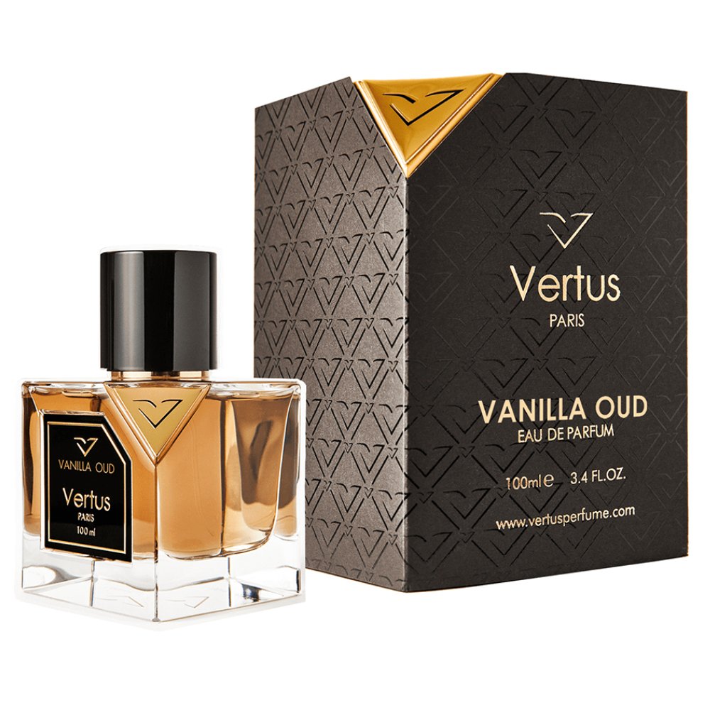 Vertus Vanilla Oud 3.4 oz/100 ml Eau de Parfum bottle ScentRabbit