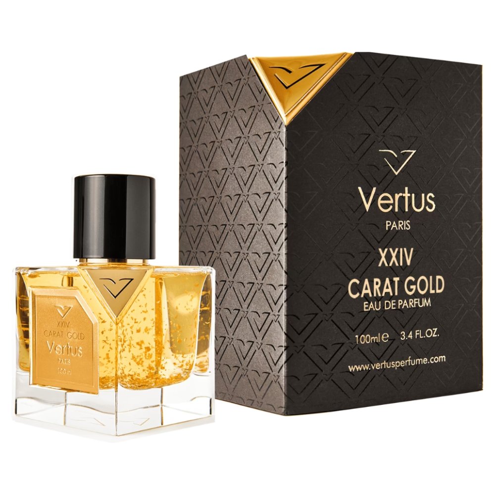 Vertus XXIV Carat Gold 3.4 oz/100 ml Eau de Parfum bottle ScentRabbit