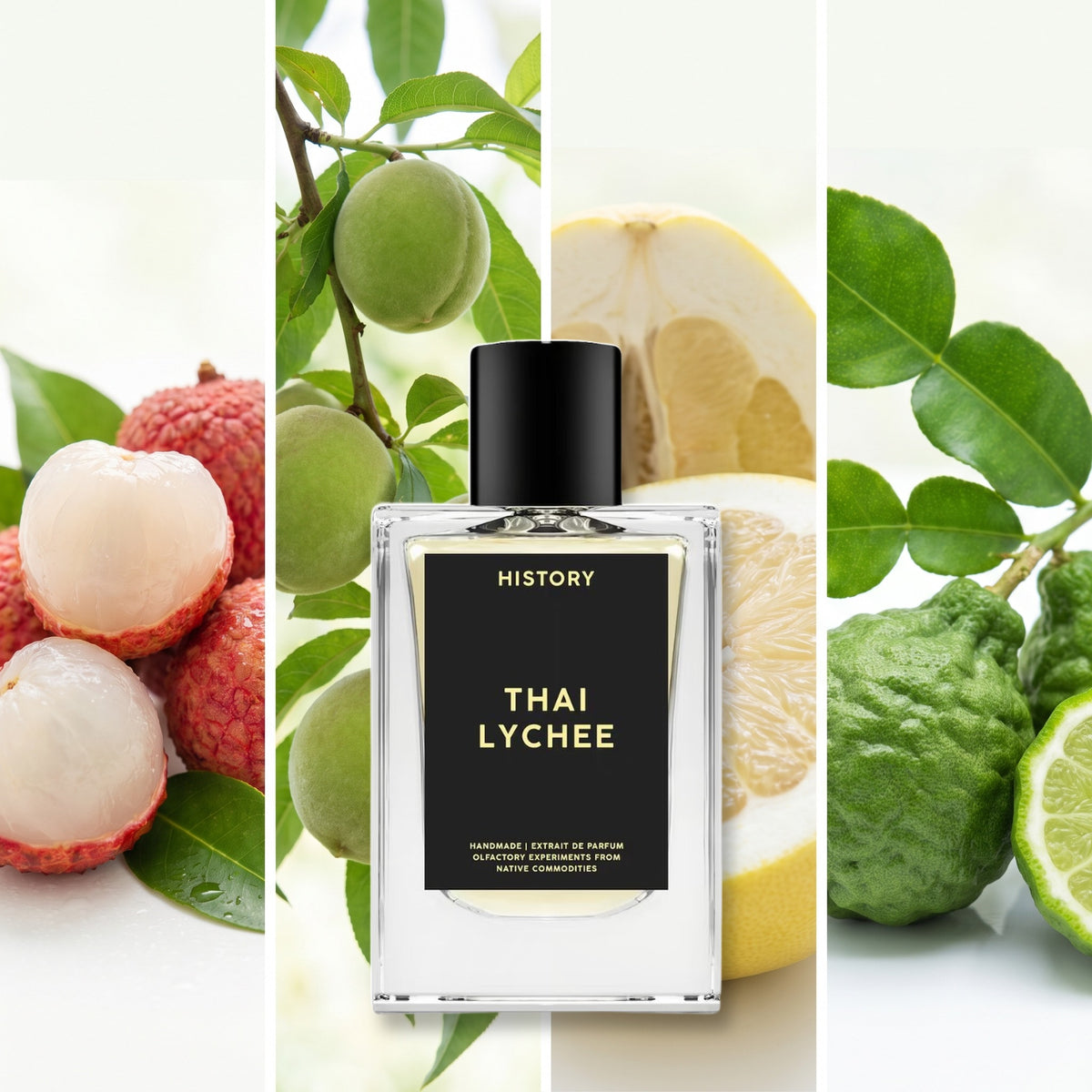 History Thai Lychee fragrance notes: Juicy Tangy Ripe Lychee, Green Peach, Pomelo, Kaffer Lime