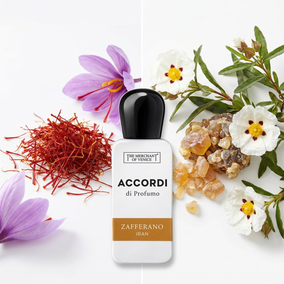 The Merchant of Venice Zafferano Iran fragrance notes: Saffron, Spanish Labdanum