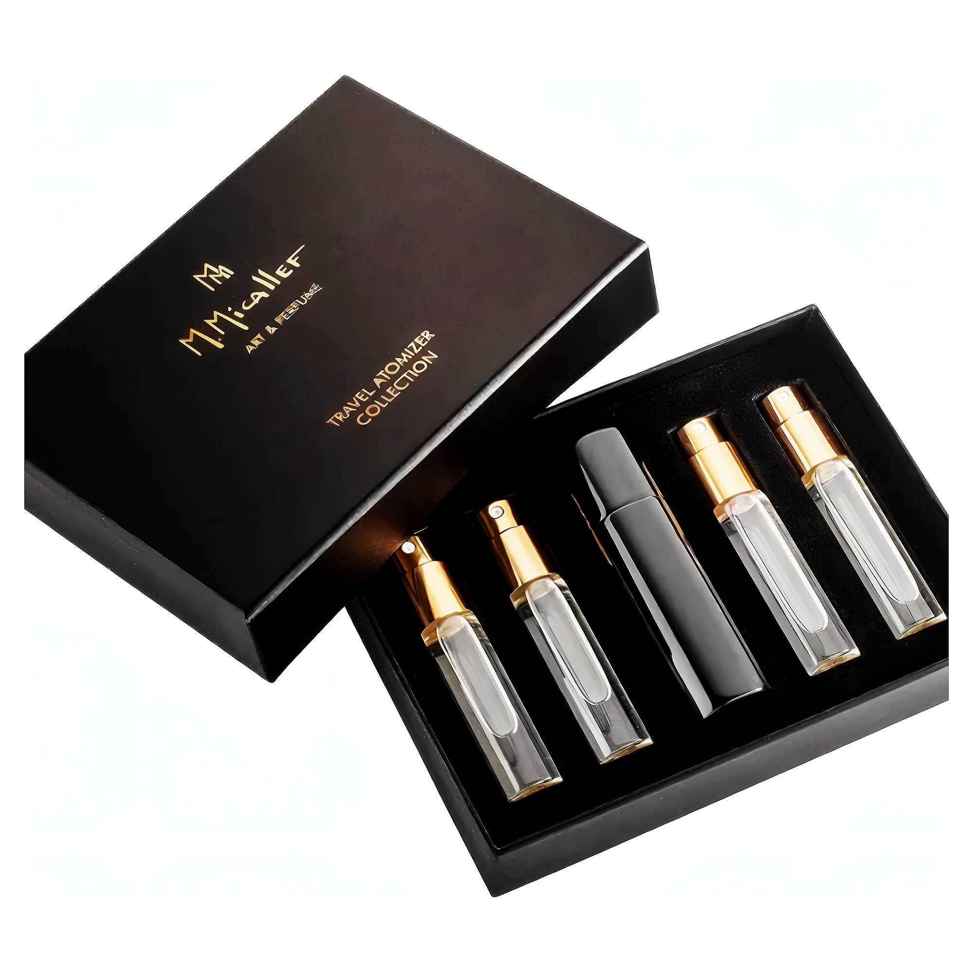 m micallef travel black gift set