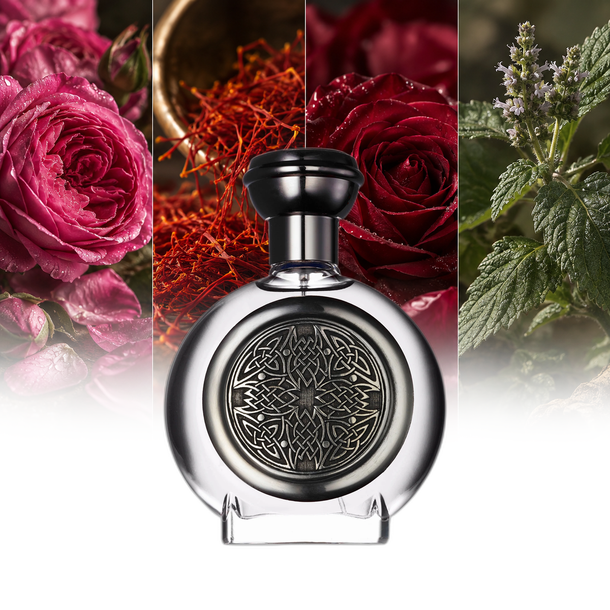 Boadicea The Victorious Ardent fragrance notes: Turkish Rose, Saffron, Rose Absolute, Patchouli | ScentRabbit