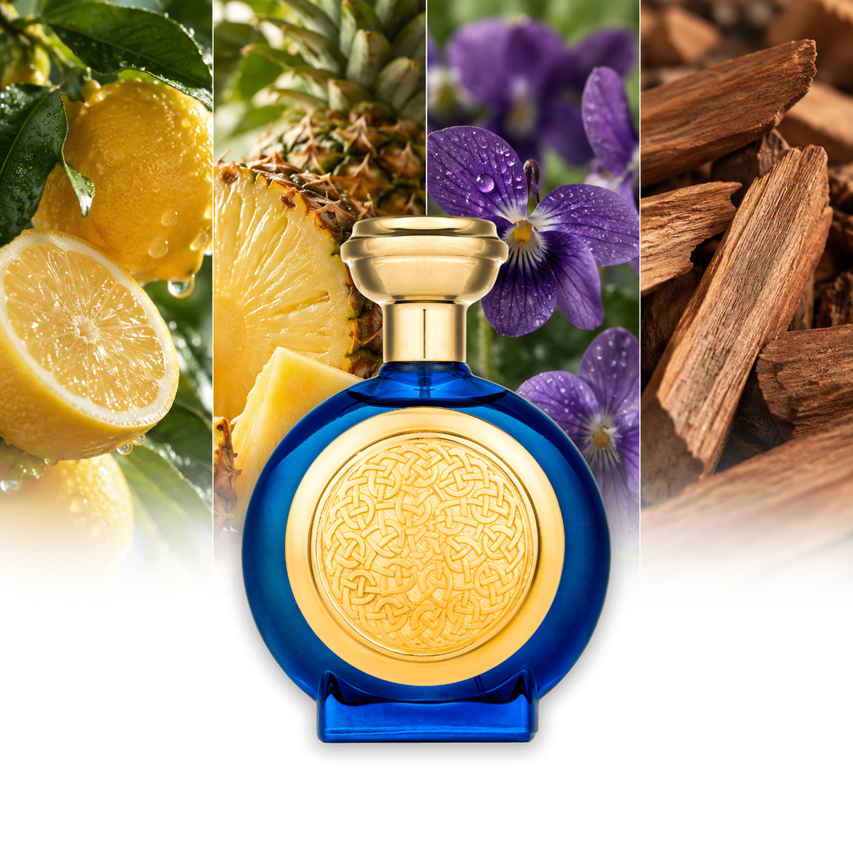 Boadicea The Victorious Azrak fragrance notes: Lemon, Pineapple, Violet, Sandalwood | ScentRabbit