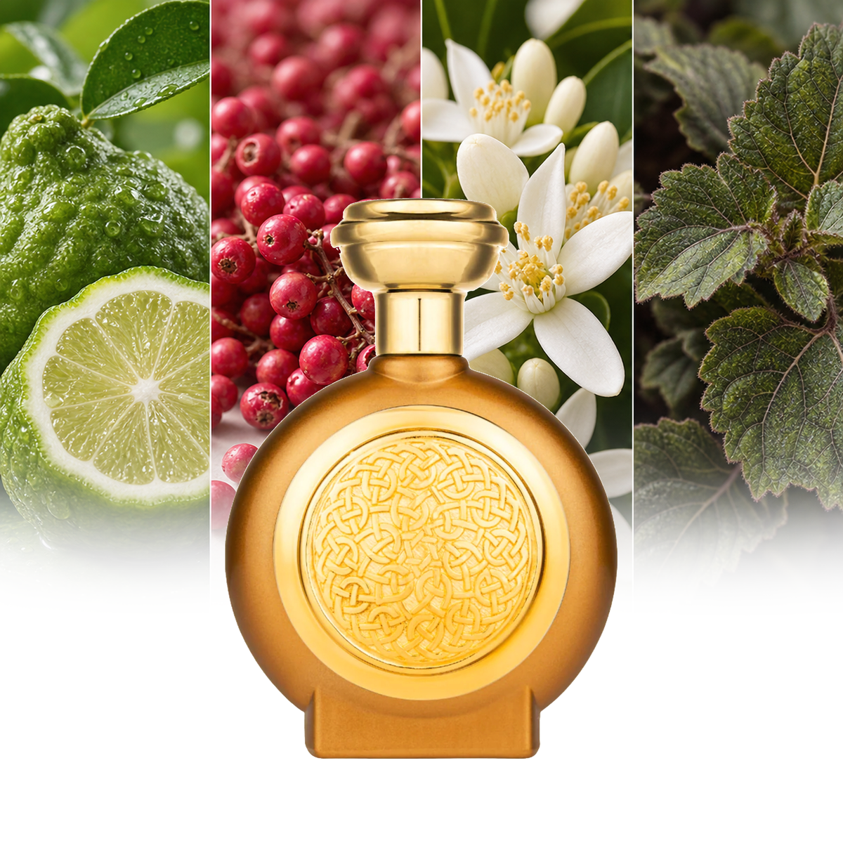 Boadicea The Victorious Consort fragrance notes: Bergamot, Pink Pepper, Orange Blossom, Patchouli | ScentRabbit