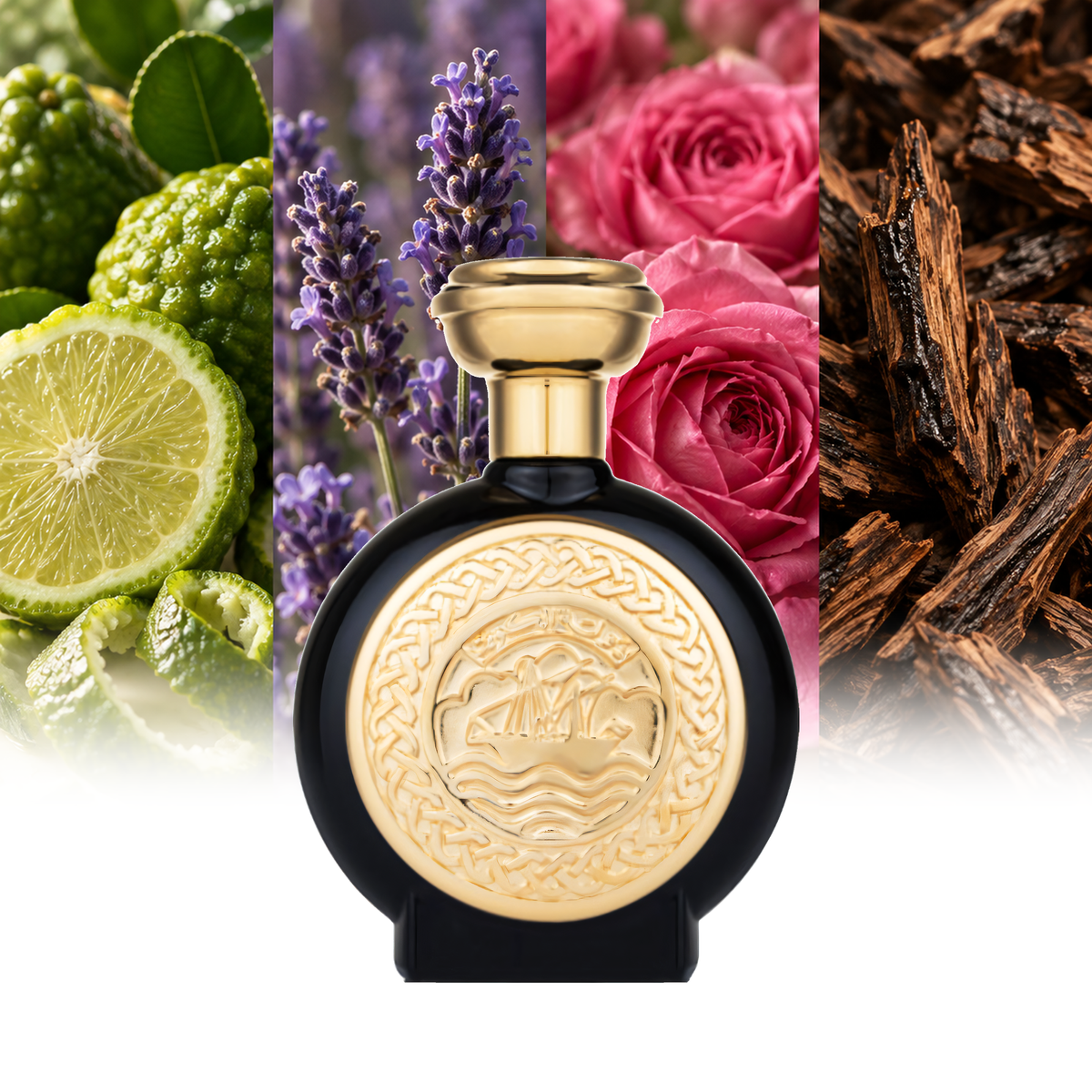 Boadicea The Victorious Dasman fragrance notes: Bergamot, Lavender, Turkish Rose, Agarwood (oud) | ScentRabbit