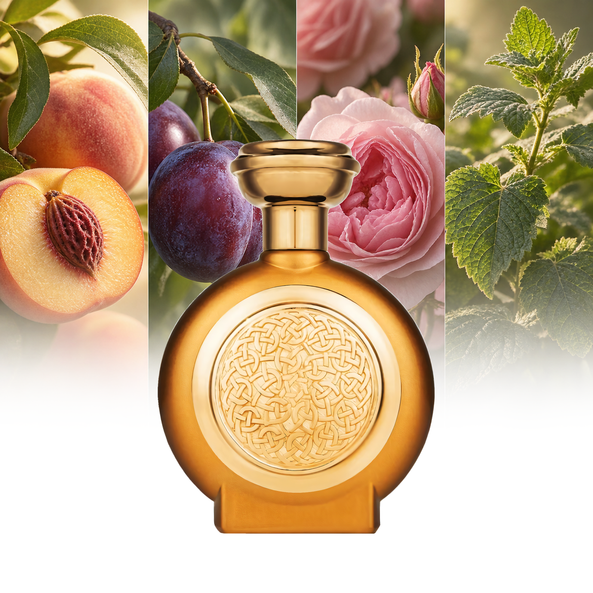 Boadicea The Victorious Empire fragrance notes: Peach, Plum, Rose de Mai, Patchouli | ScentRabbit