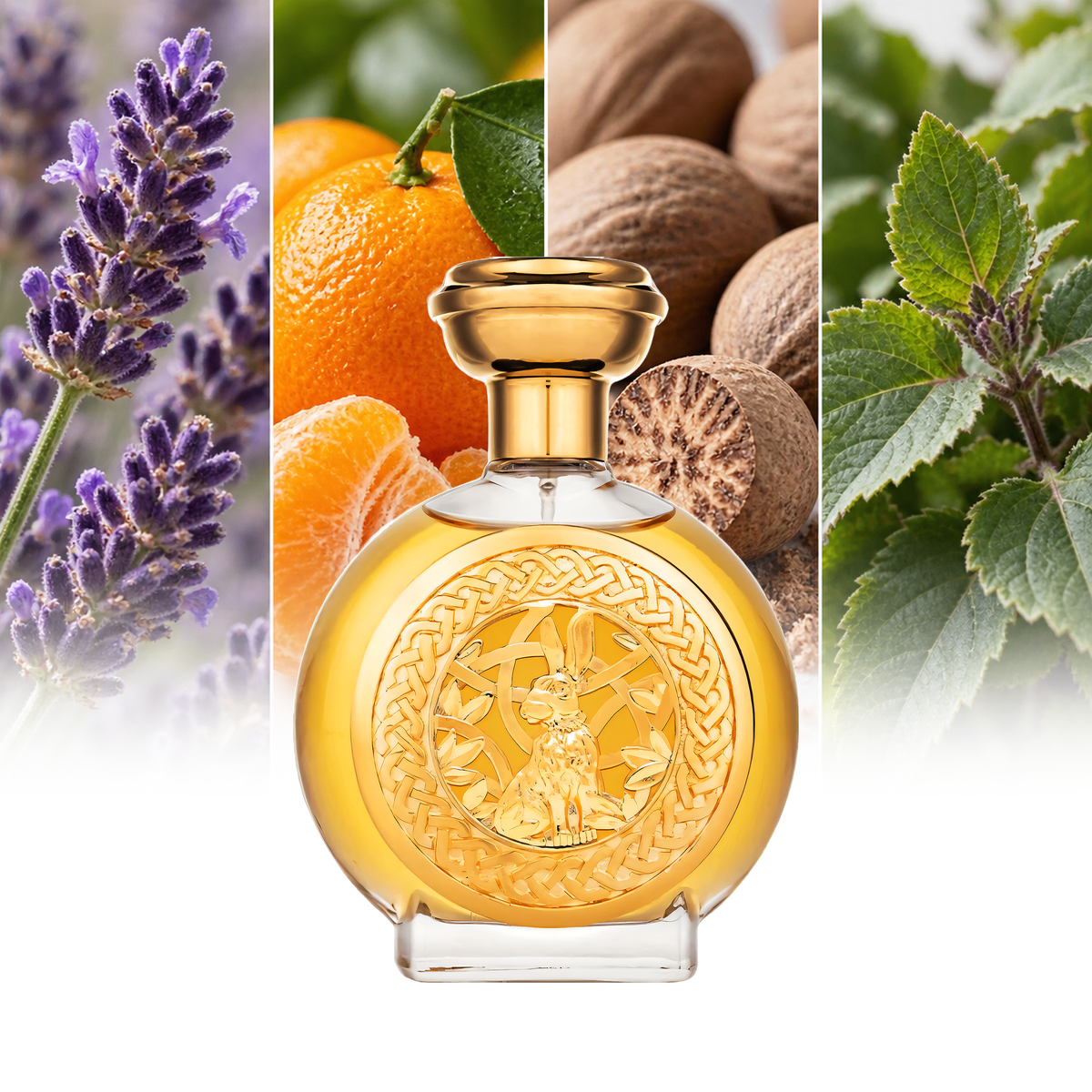 Boadicea The Victorious Hasu fragrance notes: Lavender, Mandarin, Nutmeg, Patchouli | ScentRabbit