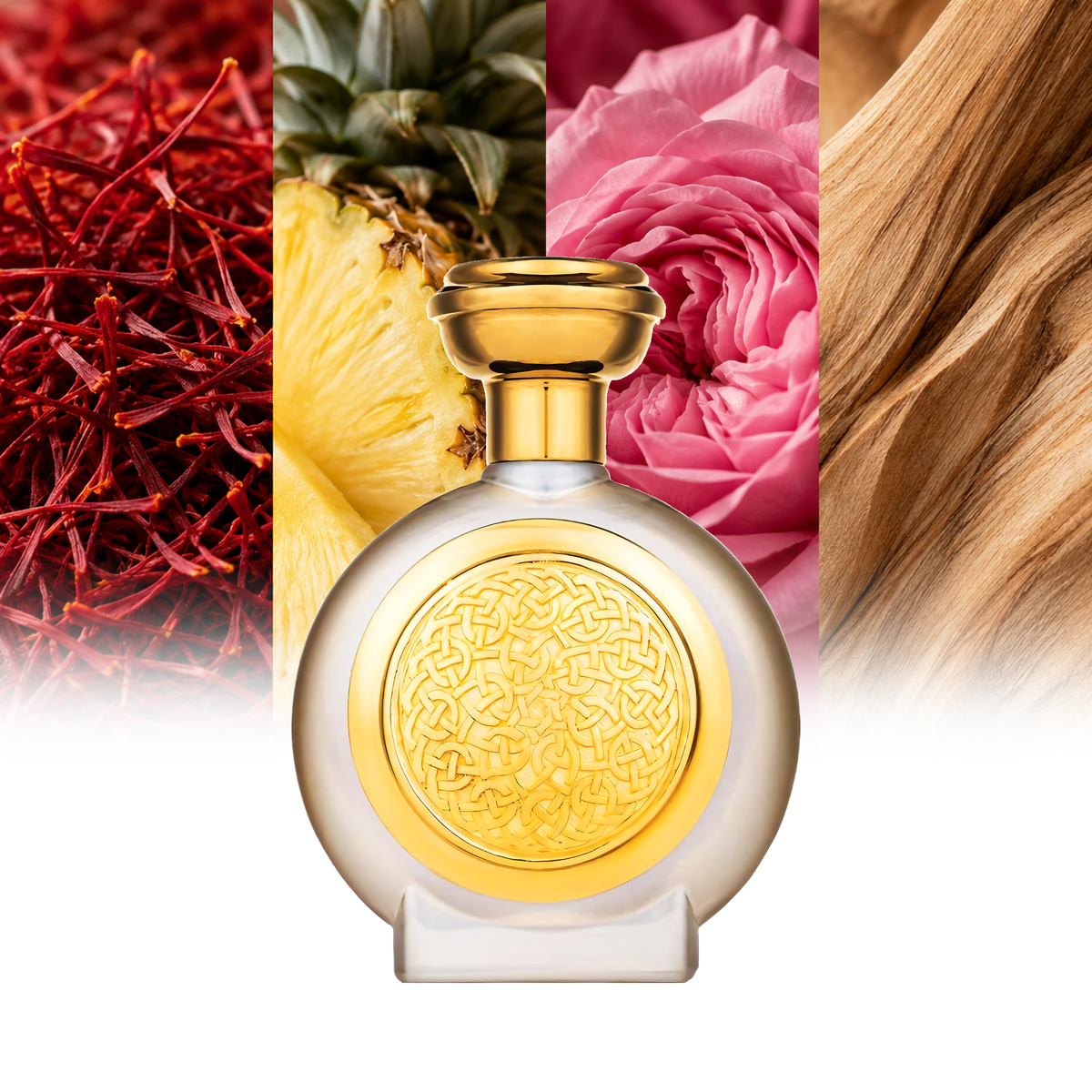 Boadicea The Victorious Jubilee fragrance notes: Saffron, Pineapple, Damask Rose, Sandalwood | ScentRabbit