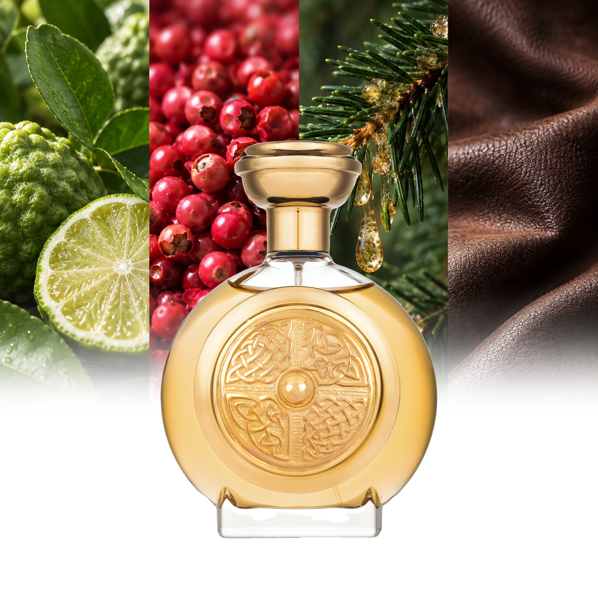 Boadicea The Victorious Lannosea fragrance notes: Bergamot, Pink Pepper, Balsam Fir, Leather | ScentRabbit