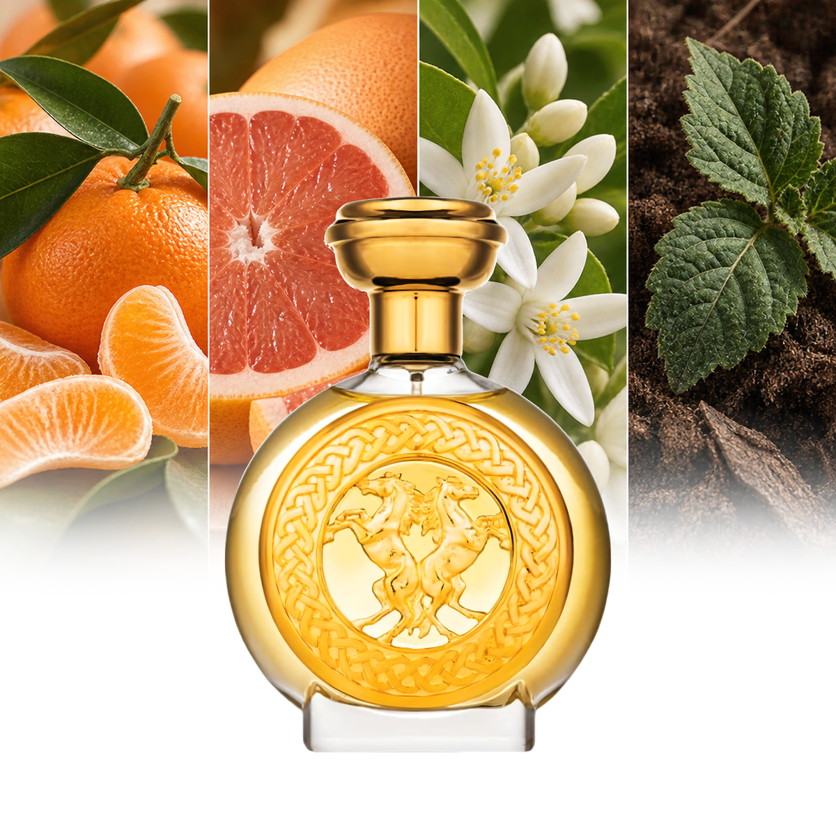 Boadicea The Victorious Valiant fragrance notes: Mandarin, Grapefruit, Orange Blossom, Patchouli | ScentRabbit
